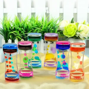 Kolorowy akrylowy timer z pęcherzykami ruchu