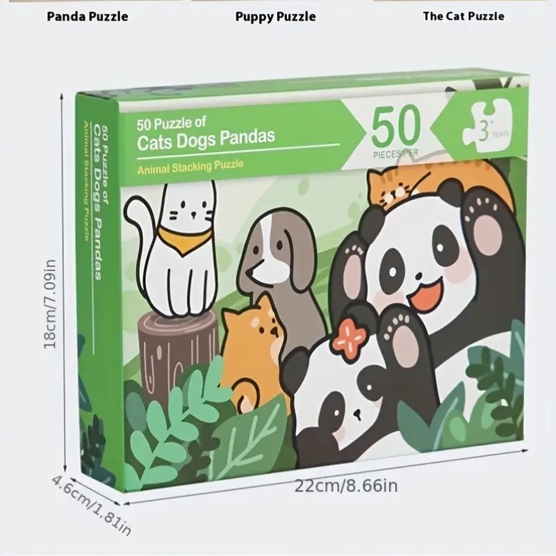 Drewniane puzzle zwierzaków