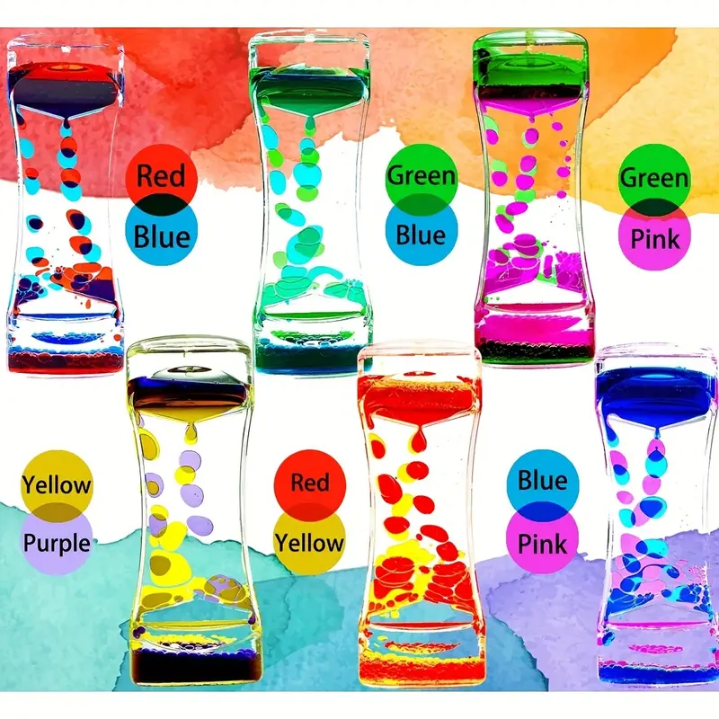 Kolorowy akrylowy timer z pęcherzykami ruchu - obrazek 4