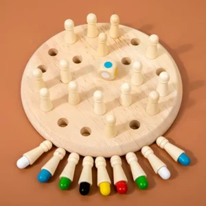 Drewniana gra pamięciowa szachy